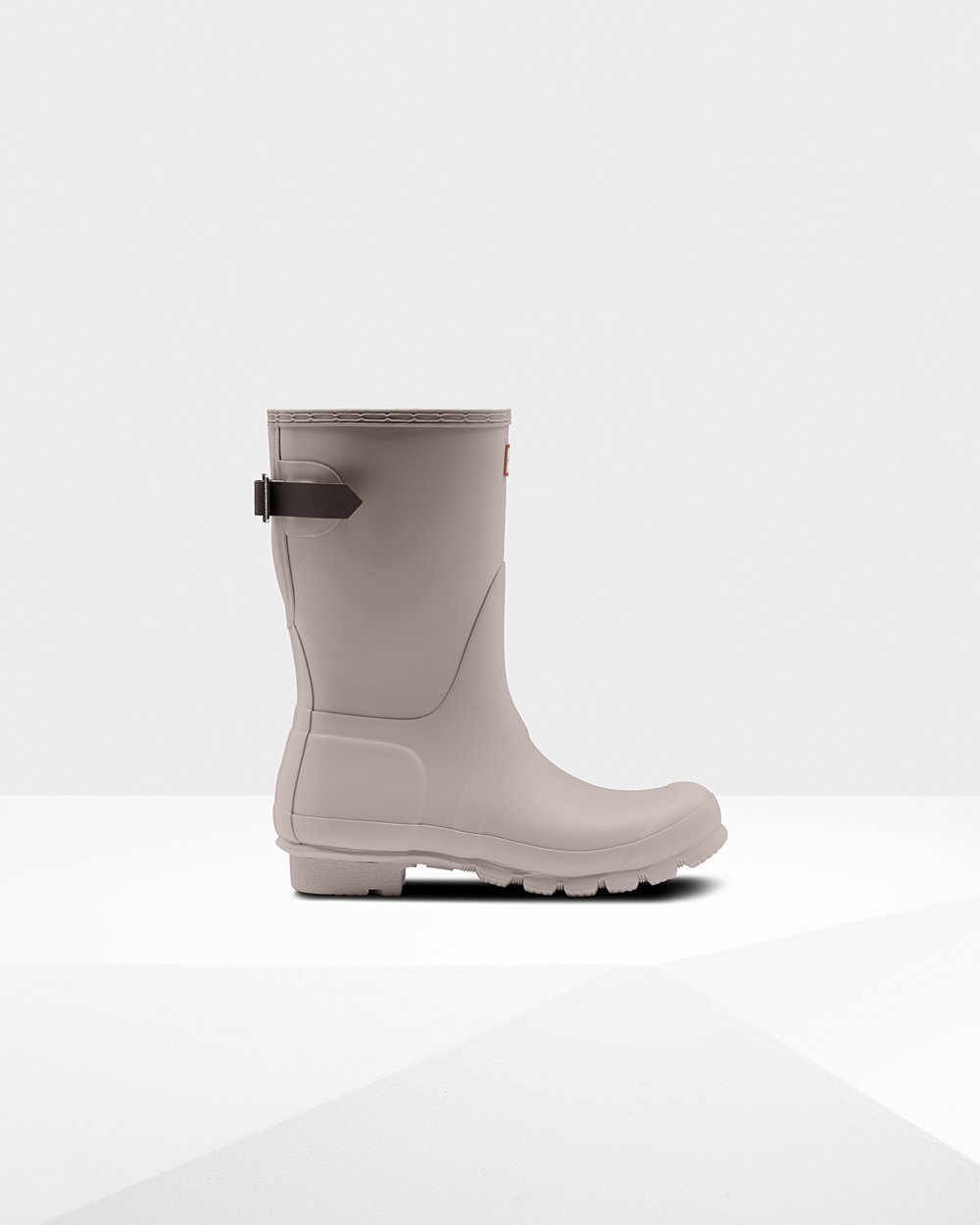 Hunter Original Back Adjustable For Women - Short Rain Boots Grey | India YWLES8356